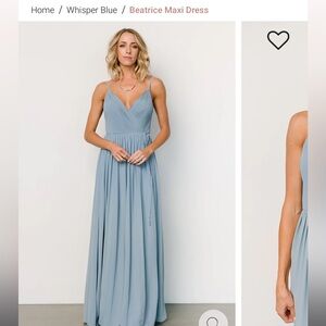 Baltic Born Beatrice Maxi Dress Light Blue size small